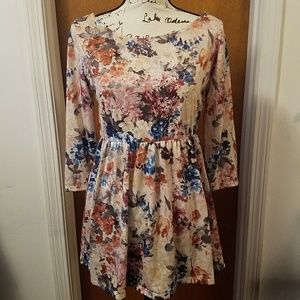 NWT About a Girl Floral Print Blouse